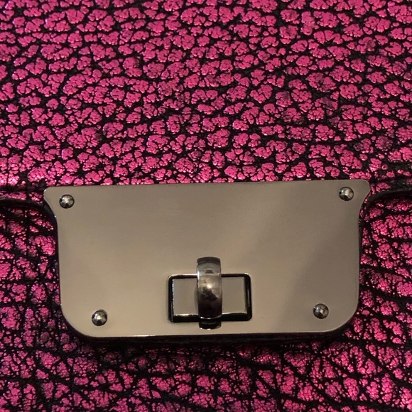 Milly Colette Hot Pink and black patterned Crossbody Bag - Picture 11 of 15